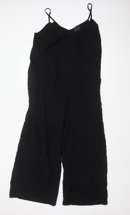 Phase Eight Women's Black Wide-Leg Sleeveless Jumpsuit UK 10