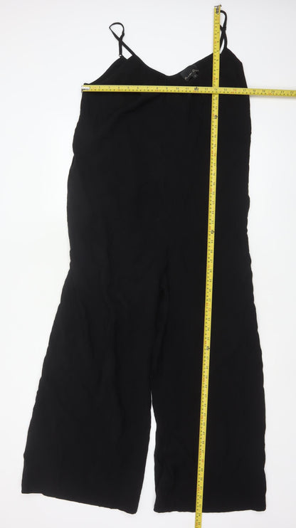 Phase Eight Women's Black Wide-Leg Sleeveless Jumpsuit UK 10