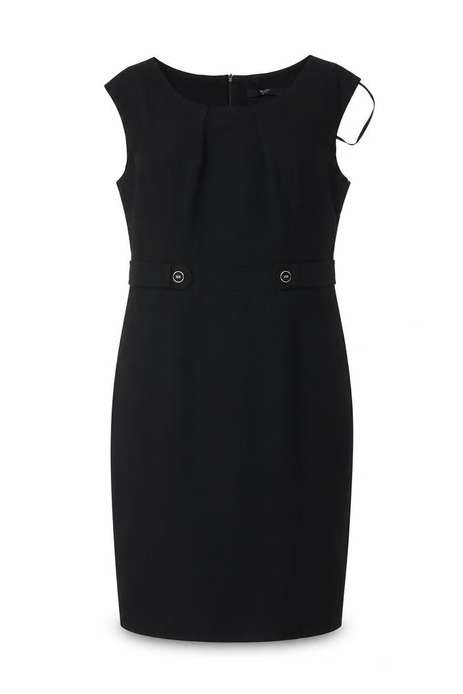 BHS Women’s Black Sleeveless Sheath Work Dress Size 12