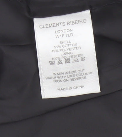 Clements Ribeiro Women’s Blue Striped Pencil Skirt Size 14