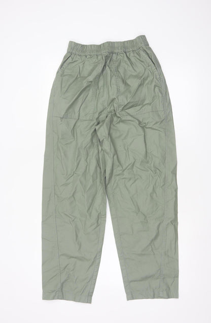 Marks and Spencer Women Green Size 6 Cargo Cotton Trousers