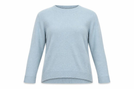 Seasalt Cornwall Women's Blue Wool Crew Neck Jumper Size 8