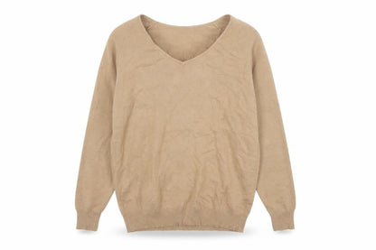 Phase Eight Women Beige V-Neck Relaxed Knit Pullover Jumper XS