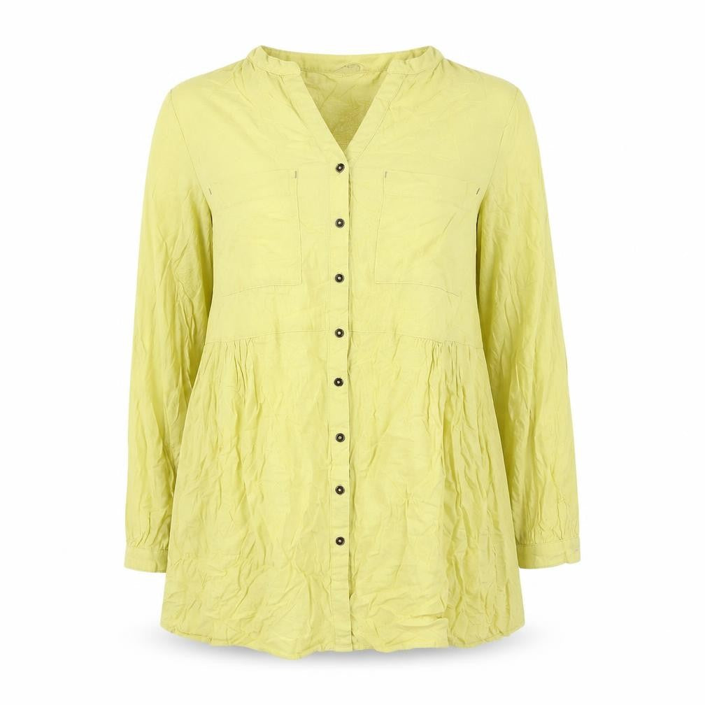 White Stuff Women's Yellow Long Sleeve Tunic Blouse UK 12