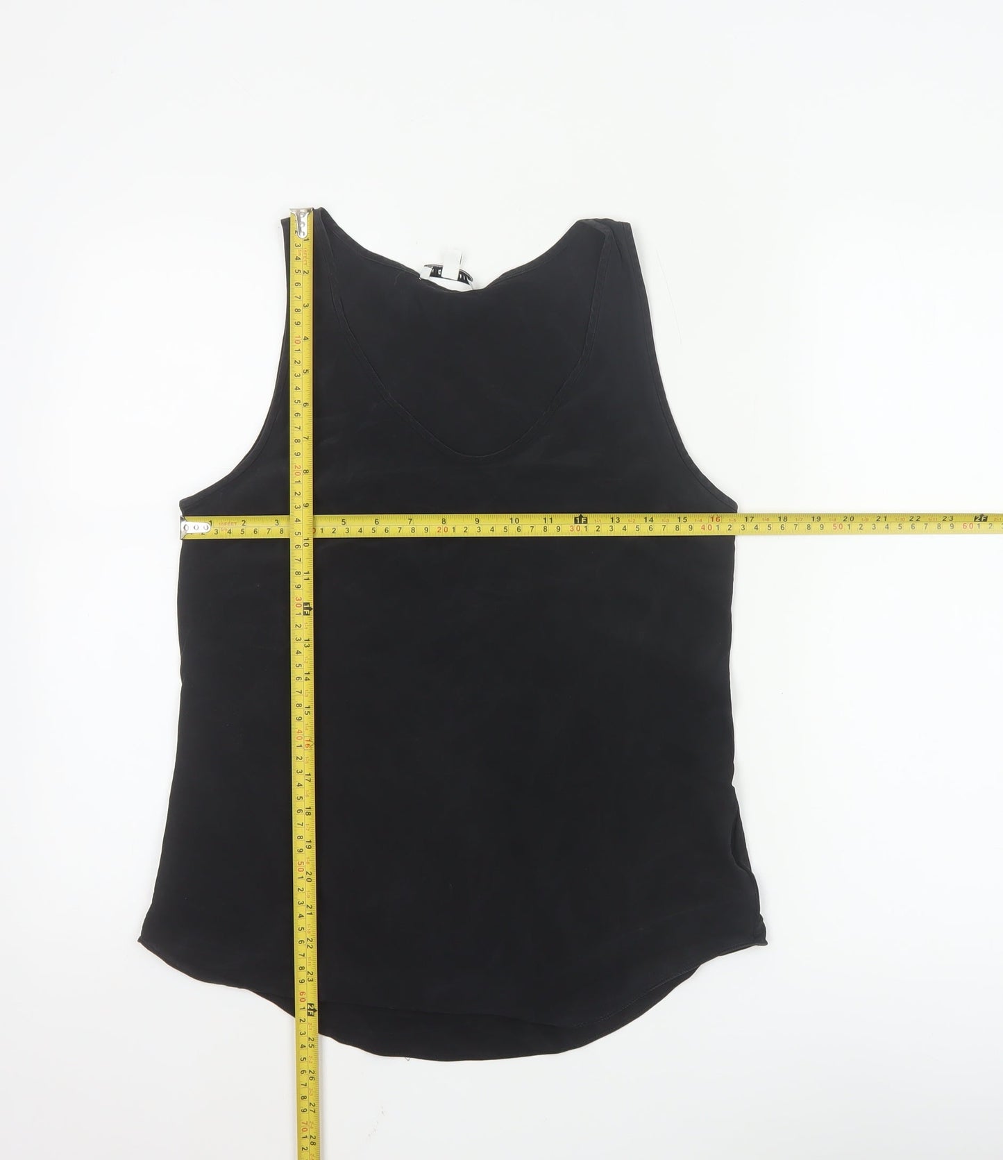 Nicole Farhi Women's Black Silk Camisole Tank Top Size 10