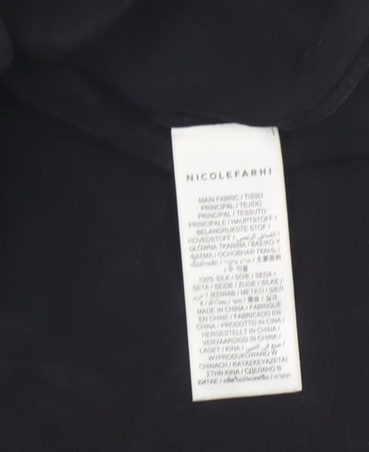 Nicole Farhi Women's Black Silk Camisole Tank Top Size 10