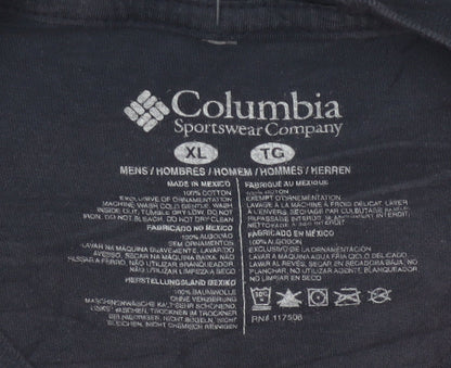 Columbia Men's Navy Blue XL Graphic Outdoor Cotton T-Shirt