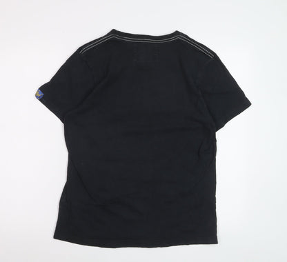 Duck Cafe Women's Black Tokyo Graphic Cotton T-Shirt XL