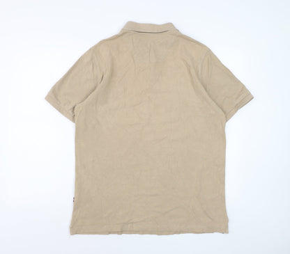Joules Men's Beige Woody Polo Shirt Classic Fit Size L