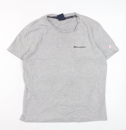 Champion Womens Grey XS Basic Crew Neck T-Shirt