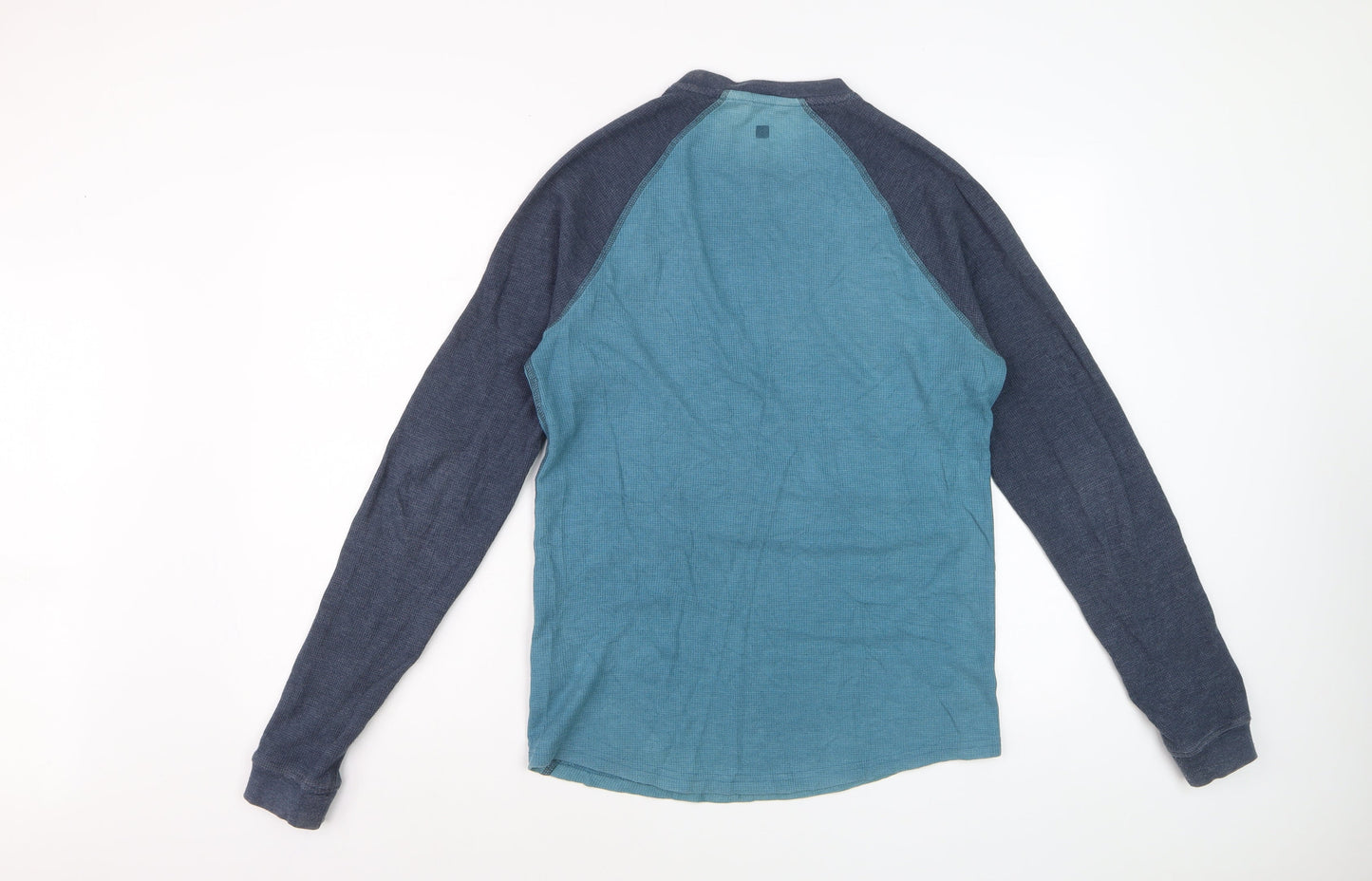 Mountain Warehouse Men's Blue Long Sleeve Cotton T-Shirt Size M