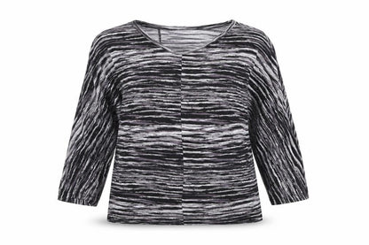 Kin by John Lewis Womens Black Striped Viscose Blouse S