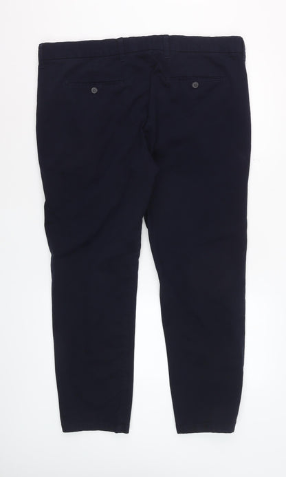 Marks and Spencer Men's Navy Slim Fit Jeans 40W 29L Cotton Stretch