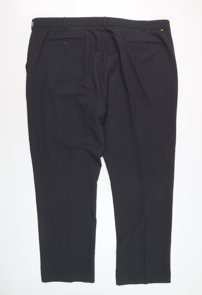 Farah Classic Men's Black 48x33 Stretch Smart Trousers