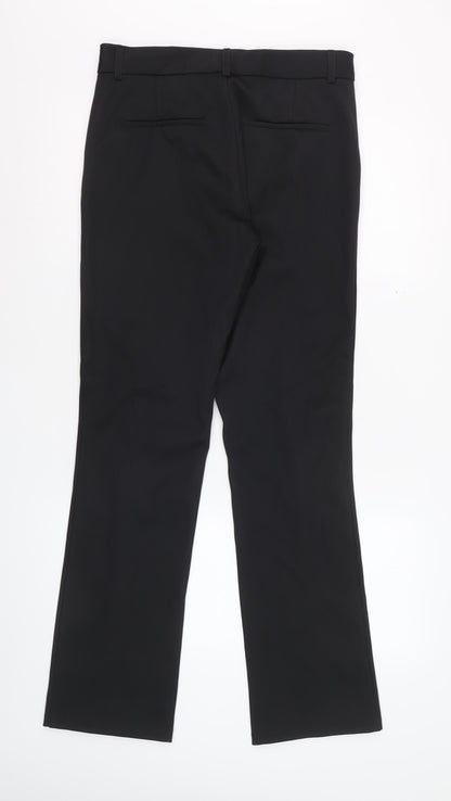 Zara Women Black L Slim Fit Dress Pants Smart Work Trousers