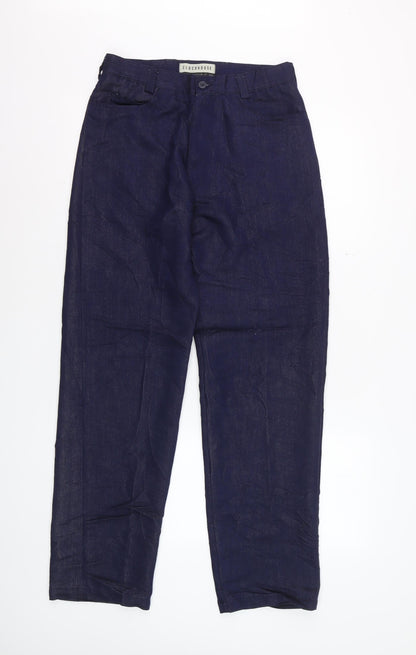 Clockhouse Women Blue 30/32 Chino Straight Leg Trousers