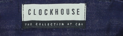 Clockhouse Women Blue 30/32 Chino Straight Leg Trousers