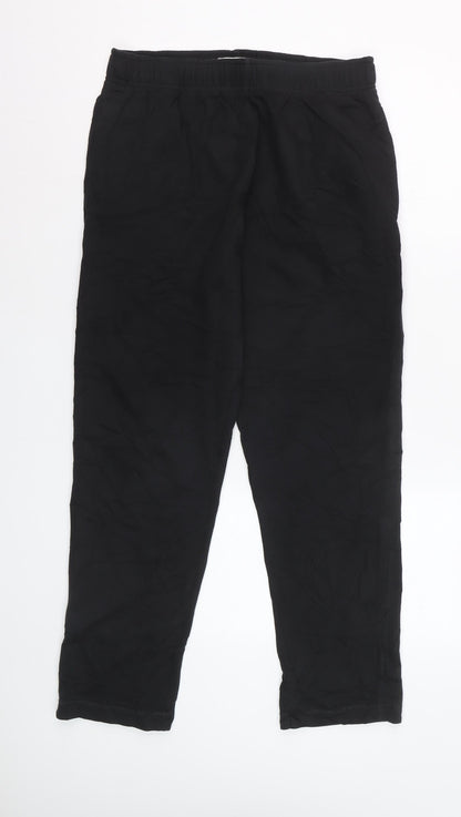 Marks and Spencer Men's Black L Jogger Trousers with Elastic Waist