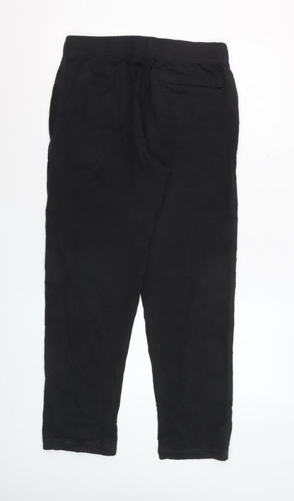 Marks and Spencer Men's Black L Jogger Trousers with Elastic Waist
