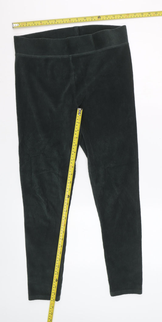 Marks and Spencer Women’s Dark Green Corduroy Leggings Size 14