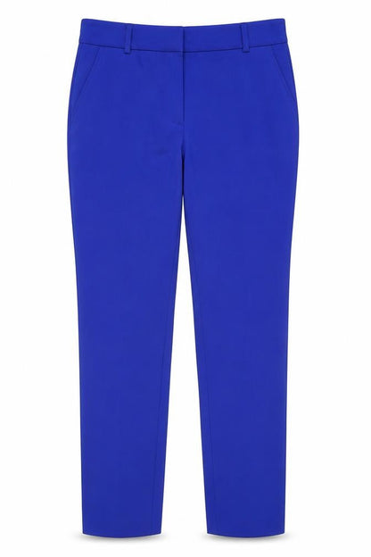 Mary Portas Women's Blue Slim Tapered Tailored Trousers Size 12