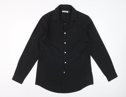 Topman Men’s Black Long Sleeve Formal Dress Shirt M