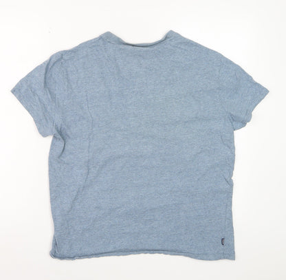 Superdry Men's Blue Crew Neck Short Sleeve Cotton T-Shirt M