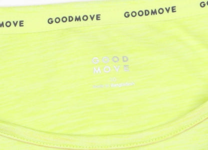 Marks and Spencer Goodmove Yellow Womens Size 10 Sleeveless Tank Top