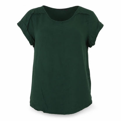 Vero Moda Women’s Green Short Sleeve Viscose Blouse Size M