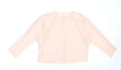 Marks and Spencer Per Una Women's Pink Polyester Lace Blouse Size 12