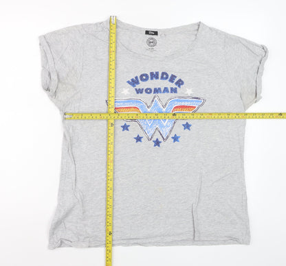 TBar DC Comics Women’s Grey Wonder Woman T-Shirt Size S