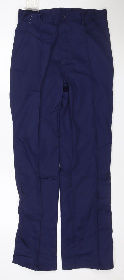 Work in Style Men's Blue 32in Regular Fit Work Trousers