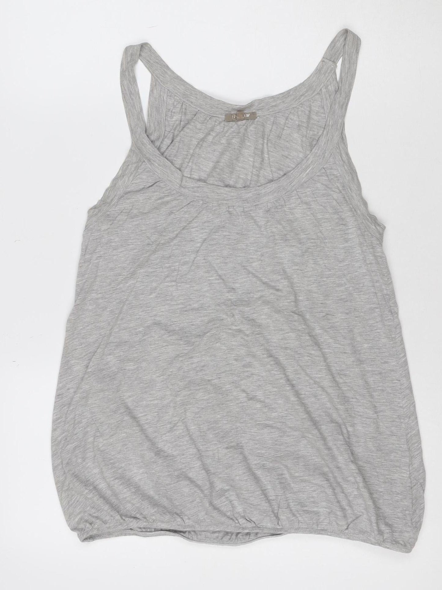 Jigsaw Womens Grey Jersey Modal Cotton Tank Top M