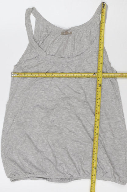 Jigsaw Womens Grey Jersey Modal Cotton Tank Top M