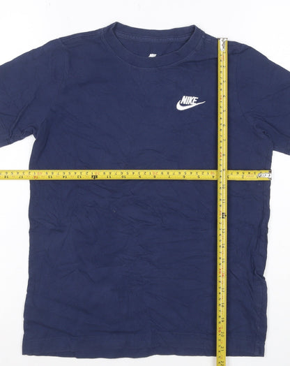 Nike Boys Blue Crew Neck Sports Cotton T-Shirt M