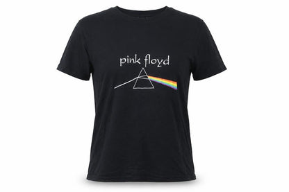 Pink Floyd Women's Black Small Band T-Shirt Short Sleeve Cotton