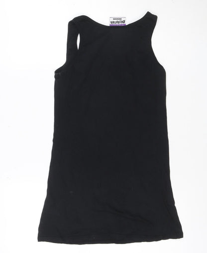 Disturbia Women Black Medium Graphic Tank Top 100% Cotton Gothic Style