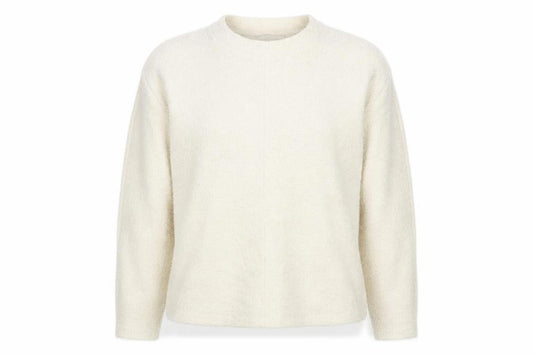 Marks & Spencer Women Beige XS Pullover Sweatshirt Crew Neck Fleece
