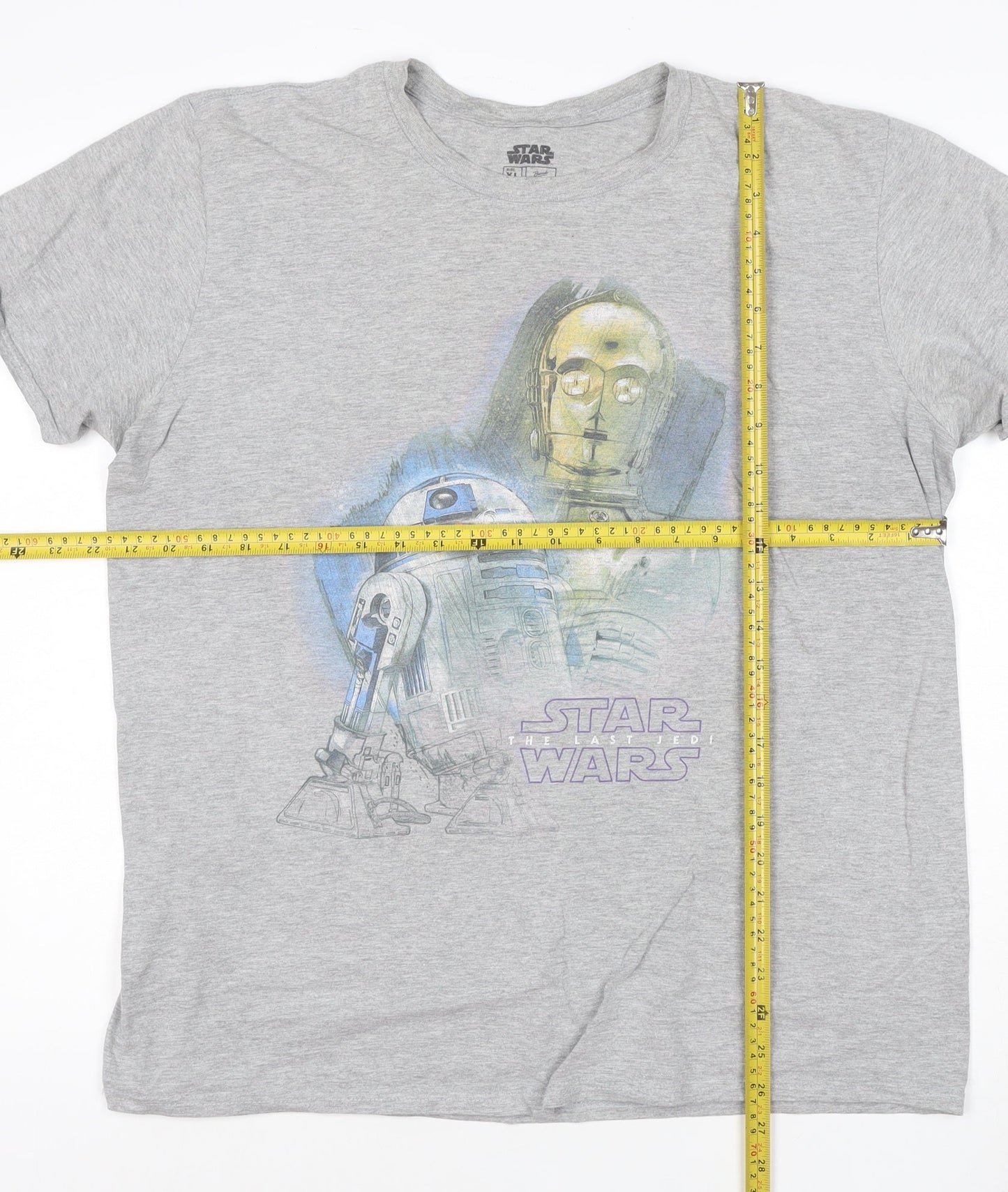 Star Wars Men's Grey XL Graphic Print T-Shirt by Bravado
