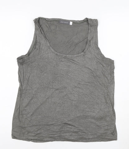 Mint Velvet Womens Grey Viscose Elastane Tank Top M