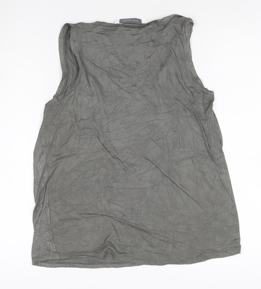 Mint Velvet Womens Grey Viscose Elastane Tank Top M
