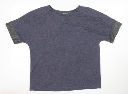 Oliver Bonas Women's Blue Relaxed Jersey T-Shirt Size 10