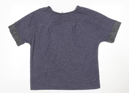 Oliver Bonas Women's Blue Relaxed Jersey T-Shirt Size 10