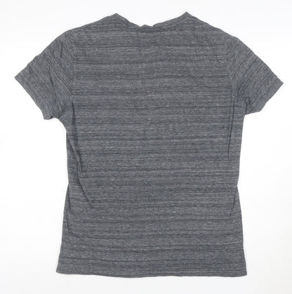 AllSaints Men's Grey Crew Neck Short Sleeve T-Shirt Medium
