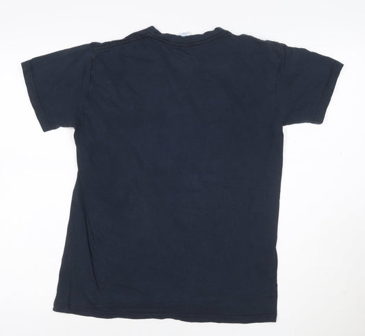 Gildan Mens Black Space Invaders Retro Graphic T-Shirt Size M