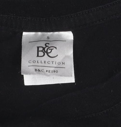 B&C Collection Men's Black Friends Graphic T-Shirt Size S