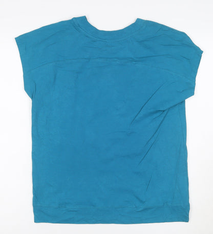 Next Womens Blue Basic Cotton T-Shirt Size S