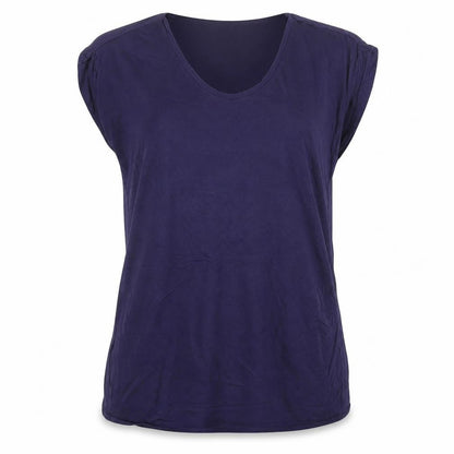 New Look Maternity Purple Cotton Basic T-Shirt Size 12