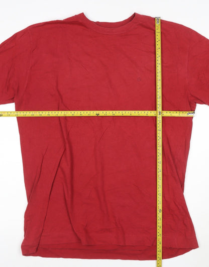 United Colors of Benetton Mens Red XL Cotton Crew Neck T-Shirt