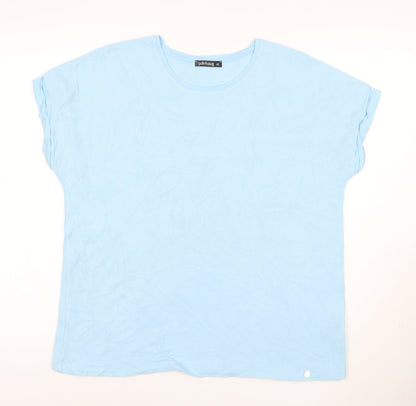 Gollehaug Women’s Blue Cotton Elastane Short Sleeve T-Shirt Size 14